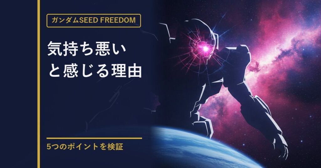 ガンダムSEED FREEDOM 評価検証のアイキャッチ