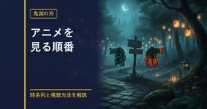 鬼滅の刃 アニメを見る順番ガイドのアイキャッチ
