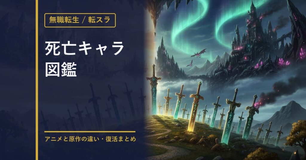 無職転生・転スラ 死亡キャラ図鑑のアイキャッチ