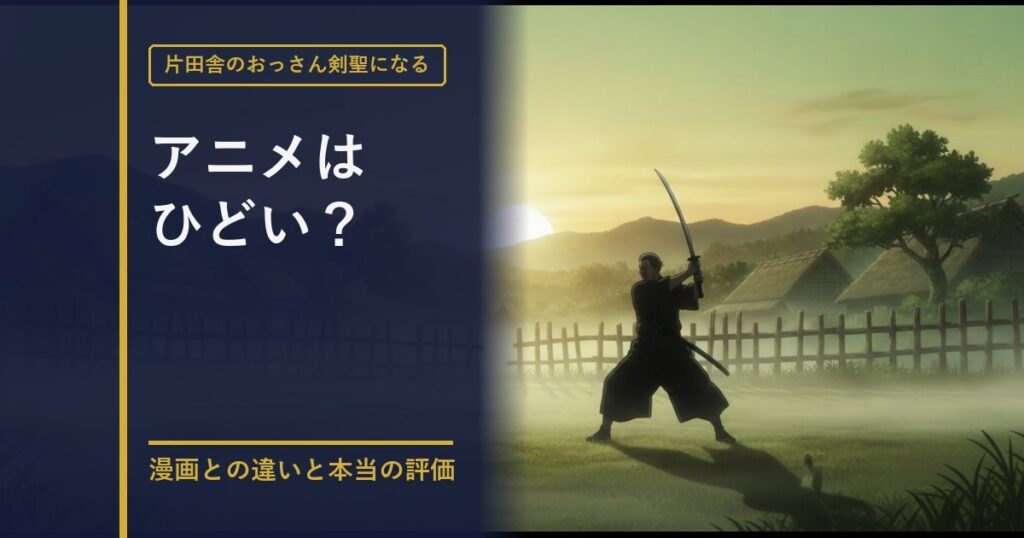 片田舎のおっさん剣聖 アニメ評価検証のアイキャッチ