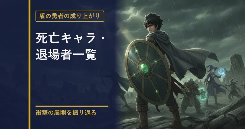 盾の勇者の成り上がり 死亡キャラ一覧のアイキャッチ