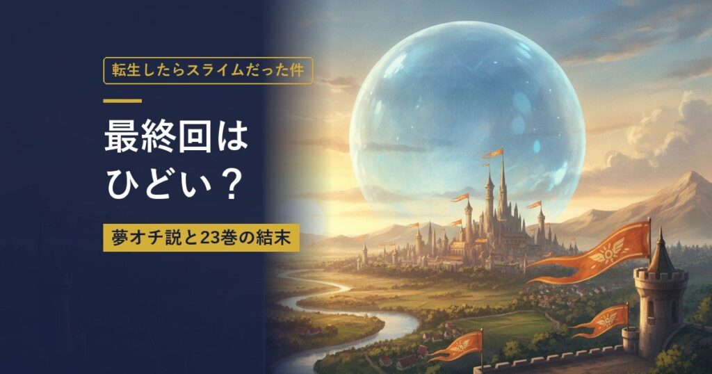 転生したらスライムだった件｜最終回はひどい？（当サイト作成のイメージイラスト）